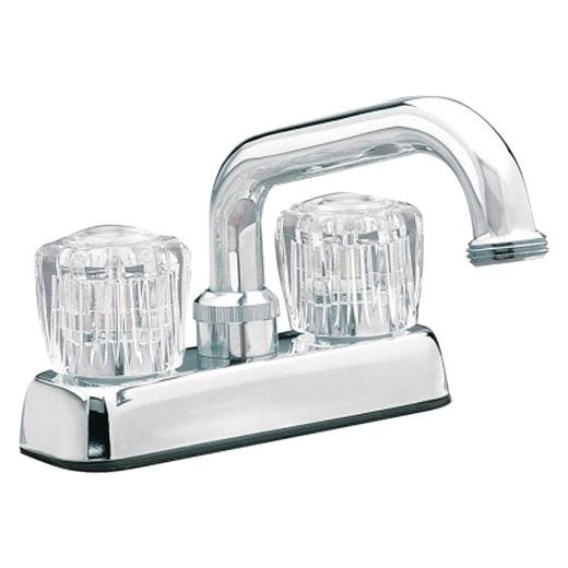 2-Handle Polished Chrome Knob Sunglow Laundry Faucet