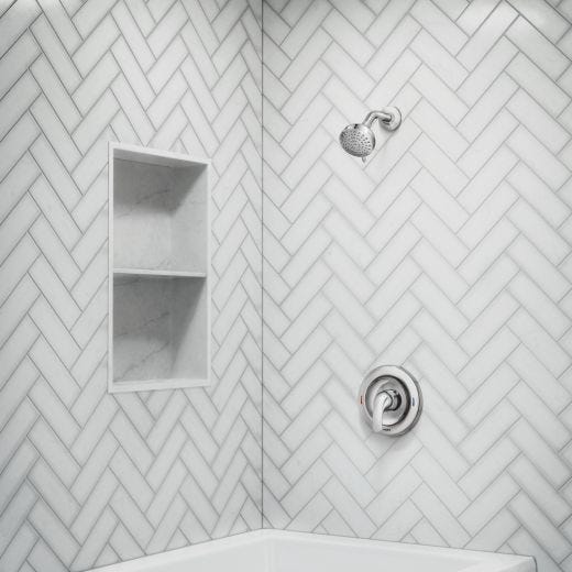 1-Handle Chrome Lever Adler Posi-Temp Shower