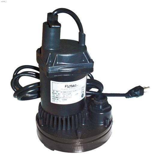 1\/6 HP 115VAC Submersible Water Removal Utility Pump