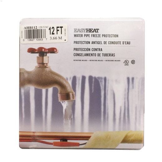EasyHeat\u2122 12' AHB Electric Pipe Freeze Protection Cable