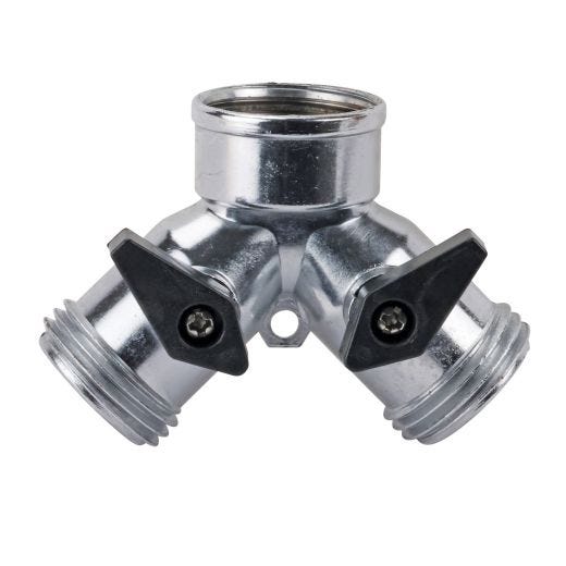 2-Way Metal Hose Connector