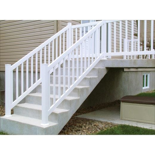 96" x 36" Vision Stair Railing