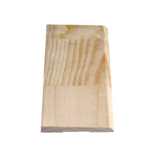 5/16" x 3-1/8" x16' Finger Jointed Pine Bevel Baseboard