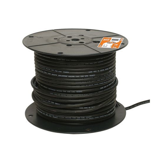 16/3 Black Electrical Wire