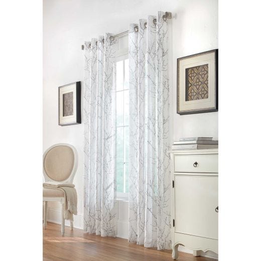 Lisette White Pattern 84" Panel