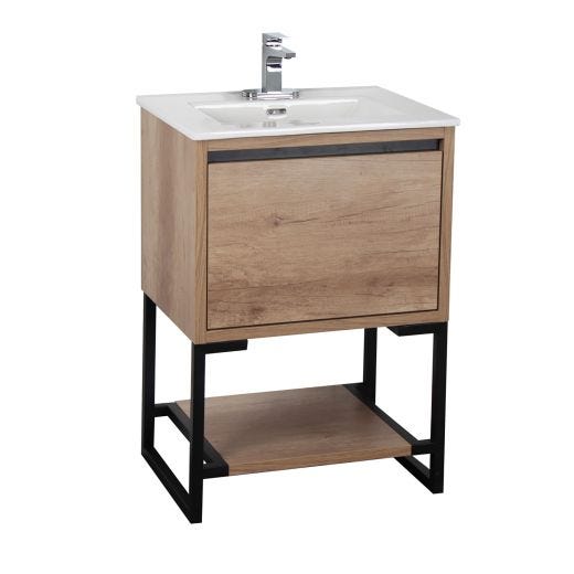 24" Natural Wood Finish Vanity