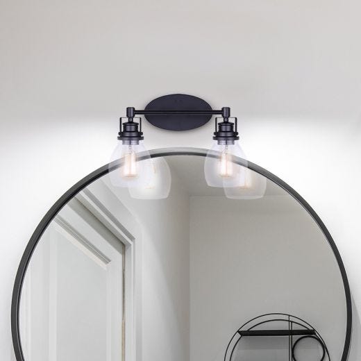 Luminaire de vanité, 2 lumières Carson