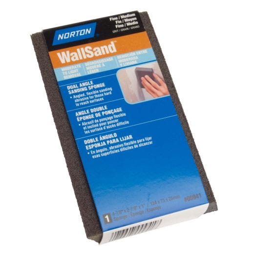 Wallsand Dual Angle Sponge Fine/Medium Grit