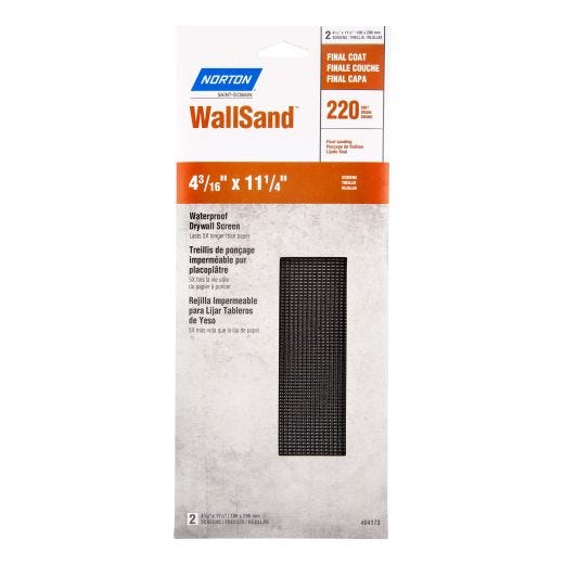 Wallsand Drywall Sanding Screen Sheets 4"X11" 150grit-2/Pack