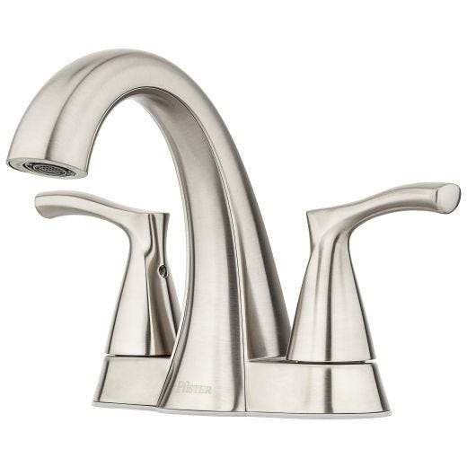 Masey 4" Centre 2 Handle Brushed Nickel Lavatory Faucet