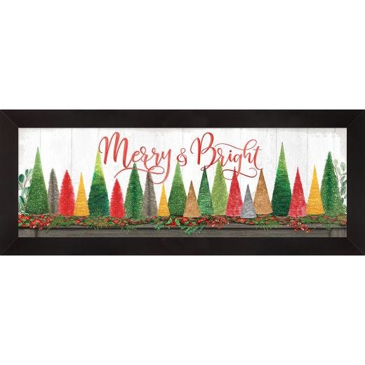 16 x 40 Framed Christmas Print