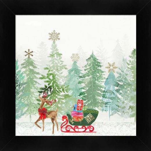 20 x 20 Framed Christmas Print