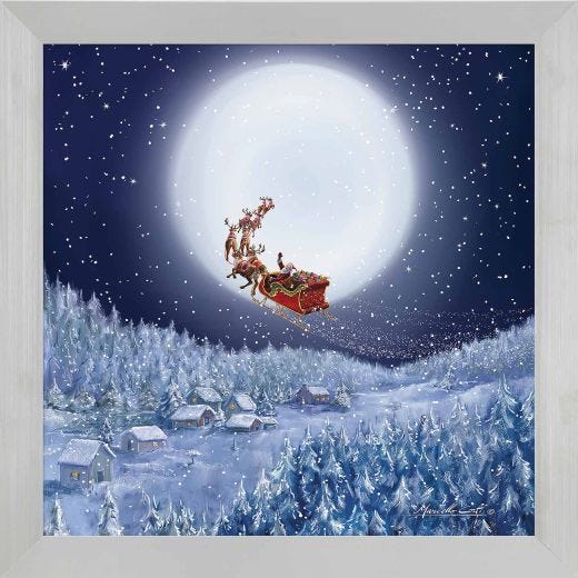 20 x 20 Framed Christmas Print