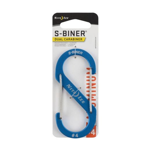 S-biner Dual Carabiner Aluminum #4 - Blue