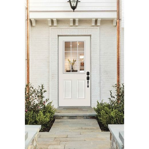 22" X 36" Door Glass 9-lite with Grills