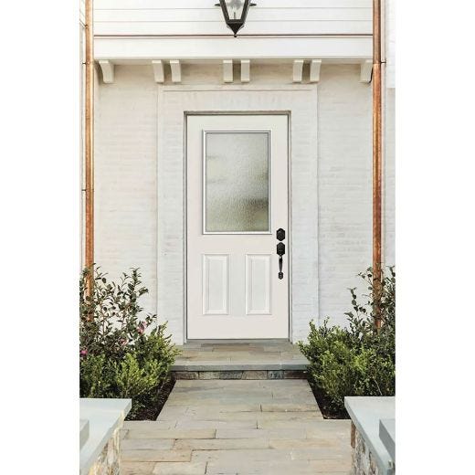 22" X 36" Door Glass Rainglass Deco