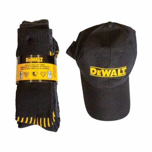 Everyday Cotton Work Socks with Baseball Cap