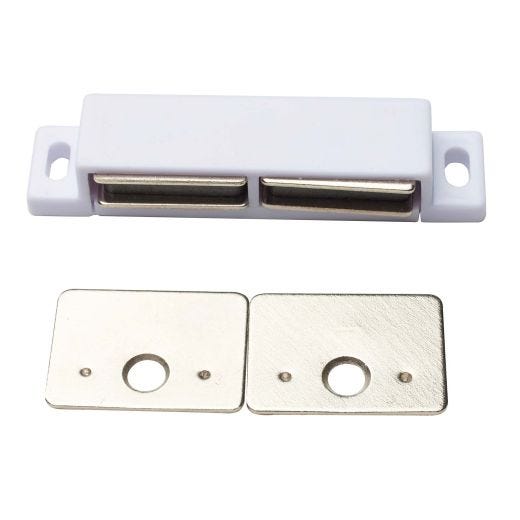 Heavy Load Magnetic Catch, White