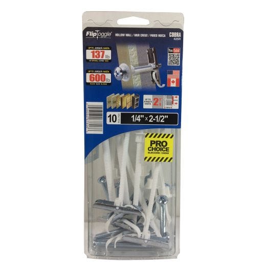 Fliptoggle 1/4"- 20 x 2-1/2" + Bolt