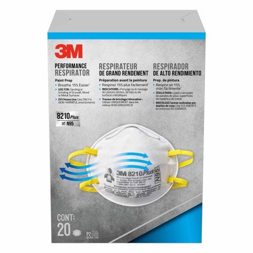 3m™ Particulate Respirator, 8210PH20-DC-20/Pack