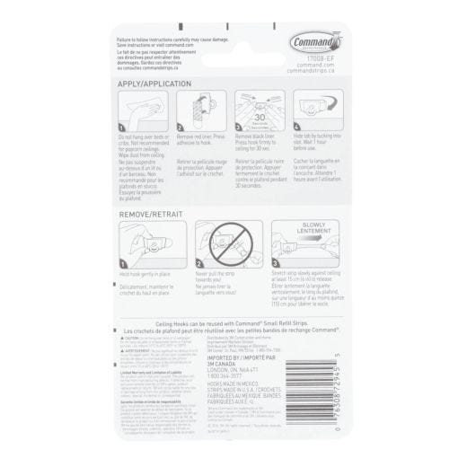 Command™ Party Ceiling Hook, White