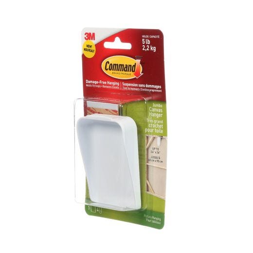 Command™ Jumbo Canvas Hanger,