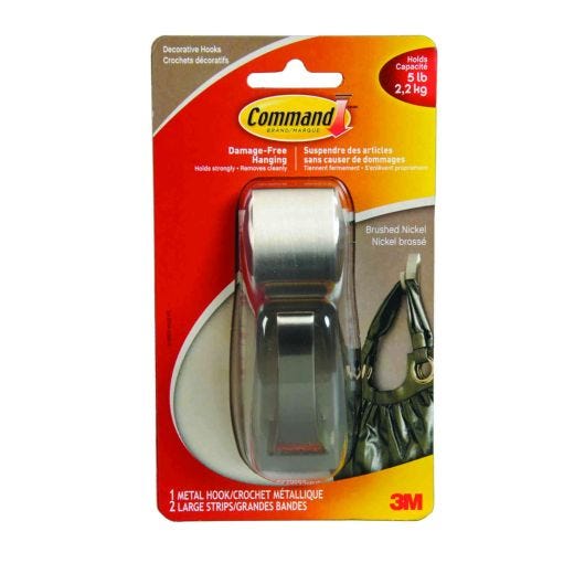 Command™ Large Forever Classic Metal Hook, All-weather