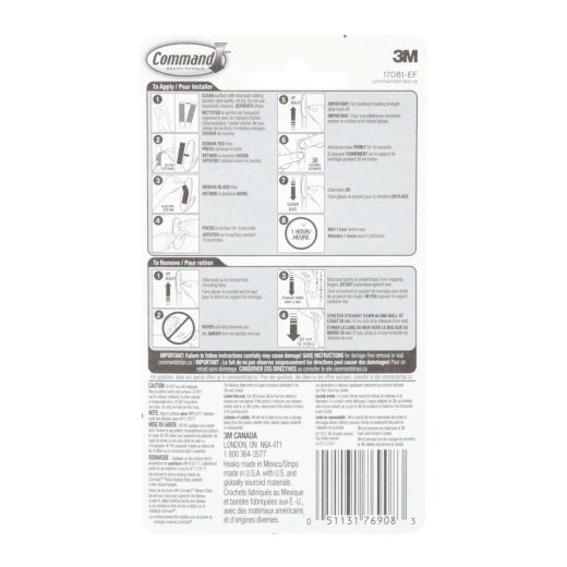 Command™ Medium Designer Hook, White