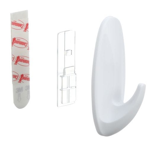 Command™ Medium Designer Hook, White