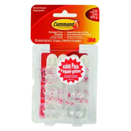 Command™ Mini Hooks Value Pack, White