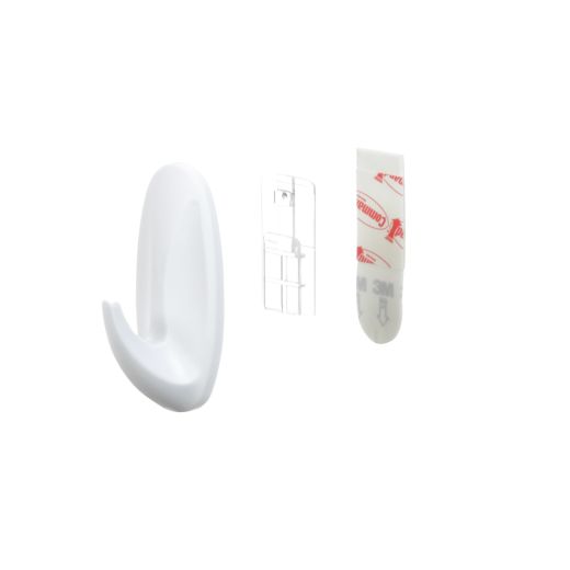 Command™ Small Designer Hook, White