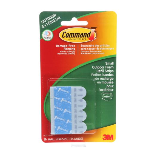 Command™ Small Outdoor Foam Refill Strips