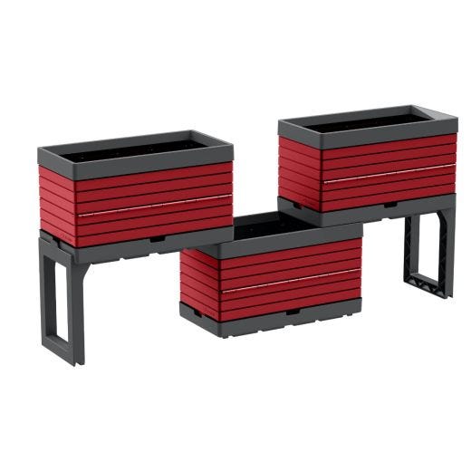 Banc de jardin modulaires 3 pièces