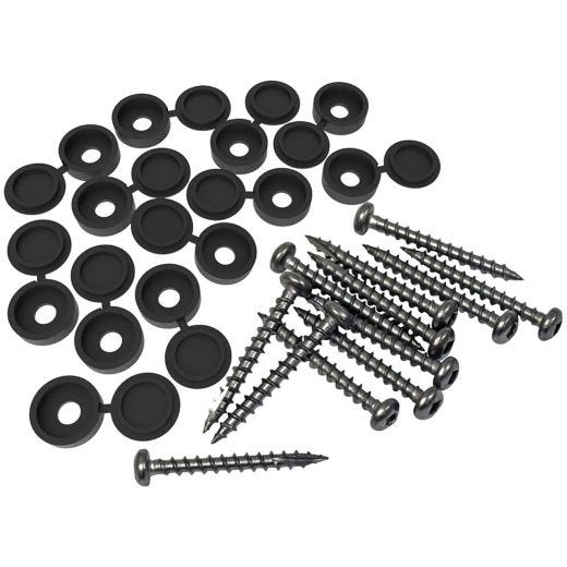 Black Fastener Kit-12/Pack