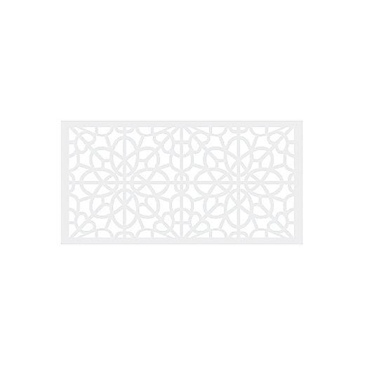 Fretwork Decorative Panel - White