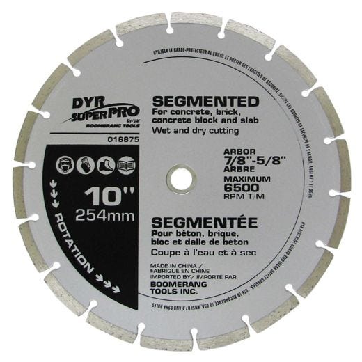 10" Segmented Diamond Blade