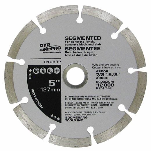 5" Segmented Diamond Blade