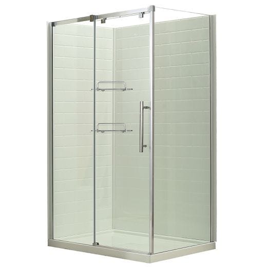 48" Rectangular Tiled Wall Shower