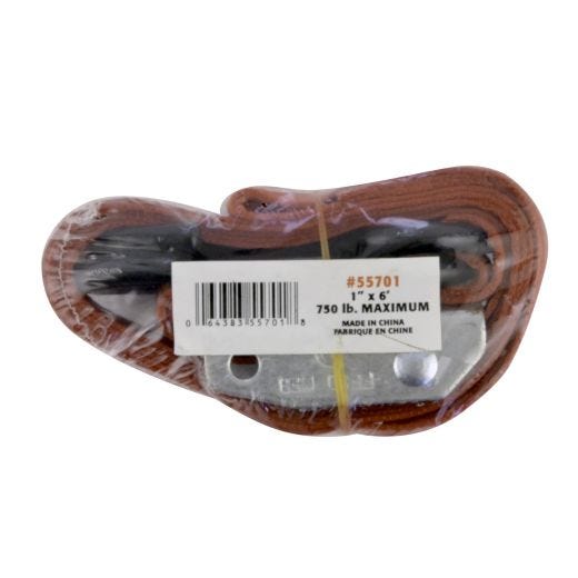 1" x 6' Soft Grip Ratchet Strap 1200 Lb