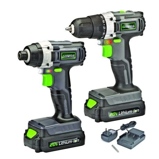 20v Lithium-Ion Drill/Impact Driver Combo Kit