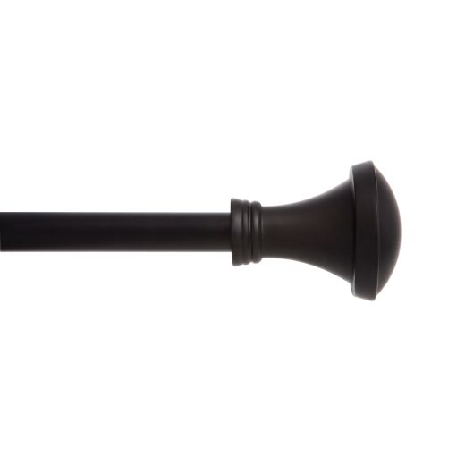 36-66" Irvington Matte Black Adjustable Rod