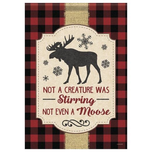 Not a Creature Was Stirring Garden Flag