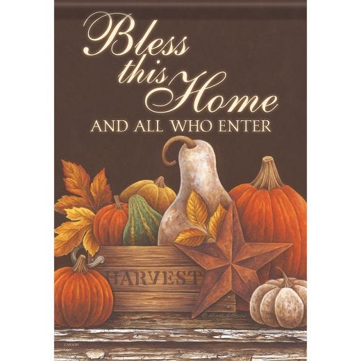 Harvest Still Life Garden Flag