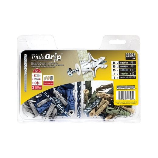 Triplegrip Assorted + Screw Kit