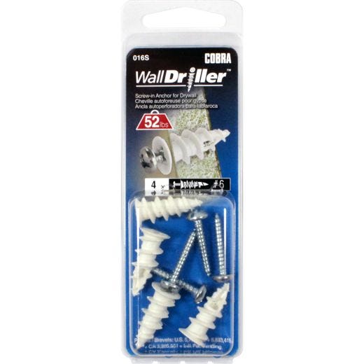 Walldriller #6 Nylon + Screws