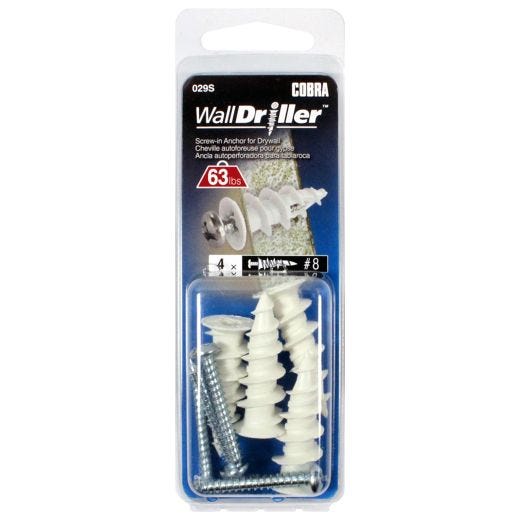 Walldriller #8l Nylon + Screws
