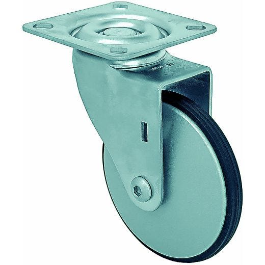 2" Aluminum Swivel Caster Chrome Finish with Pe Tread