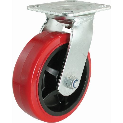 Roulette pivotante en polyuréthane moulé 6 po