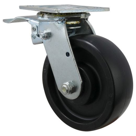 6" Caster For Tool Box Swivel with Back Brake