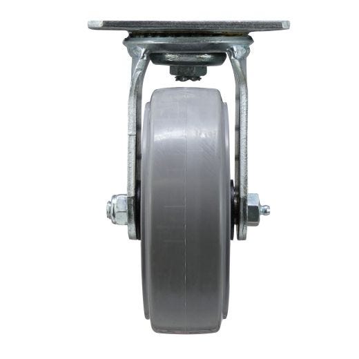 6"x2" Thermo Plastic Rubber Gray - Swivel Caster